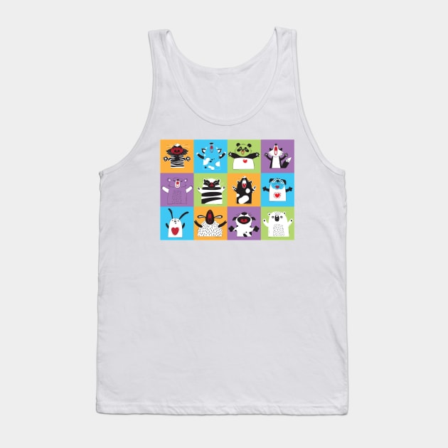 Happy animals Tank Top by JessKingArtist